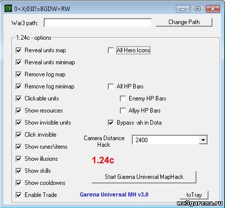 Скачать maphack 1.24 c для warcraft.Garena